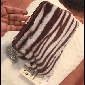 ZARA MINI HANDBAG FAUX FUR